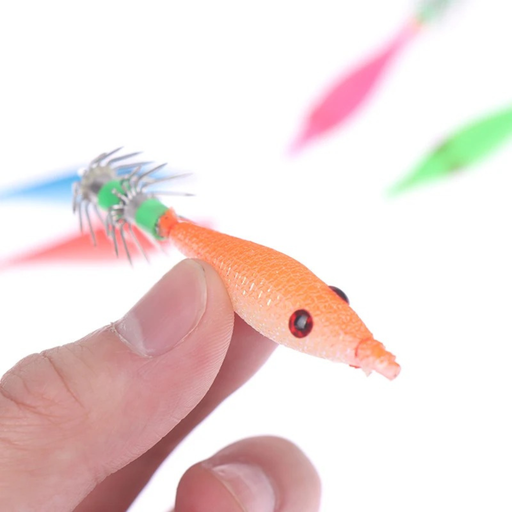 Fishing Lures - Tackle Squid Jigs with Hook Soft Fishing Squid