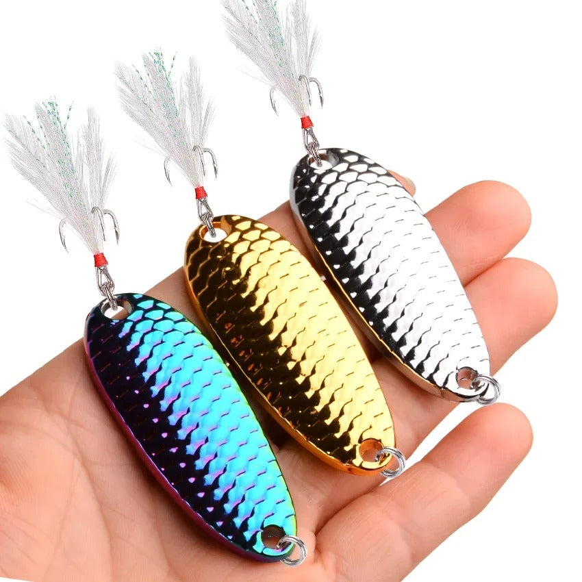 Fishing Lures - Colorful Fishing Lures Wobbler Spinner Bait Spoon Arti